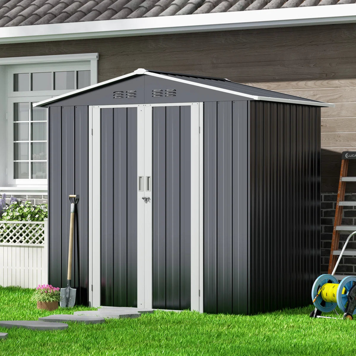 מחסן פרימיום STEEL מבית GreenBox 185X132