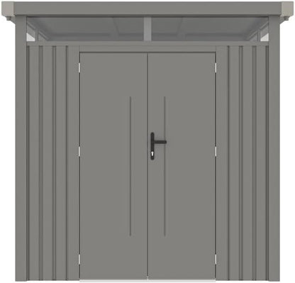 מחסן מתכת Luxuri עם חלון היקפי. 243X183X227