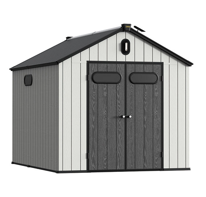 מחסן פלסטיק פולימר דו-שכבתי מבית DBB מדגם KingCenter 307X240