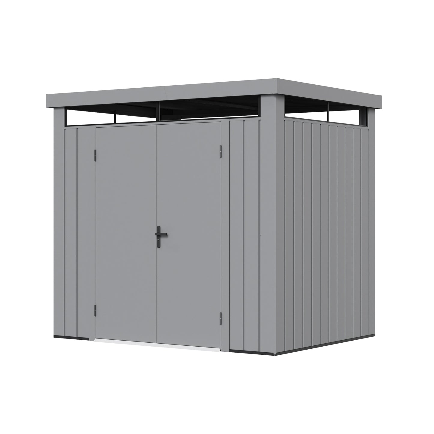 מחסן מתכת Luxury עם חלון היקפי. 243X183X227